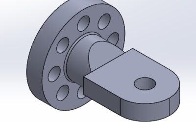 Flange de manuseio e teste